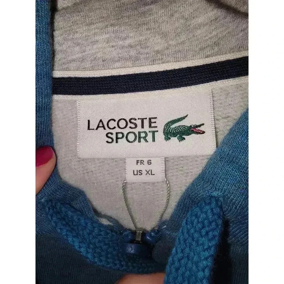 Lacoste Zip Hooded Sweatshirt - Picture 5 of 6